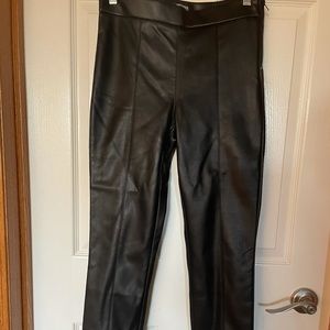 High waisted Zara leggings with side zip